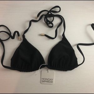 Monday Swimwear Palma Bikini Top Black